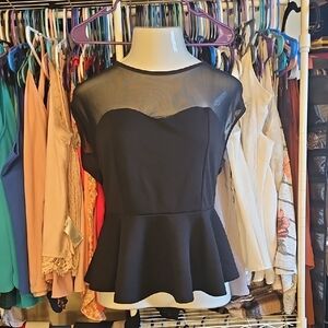 Elegant Black Sheer Top